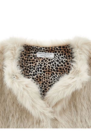 gilet in pelliccia sintetica beige PHILOSOPHY KIDS | I1F1036954P002